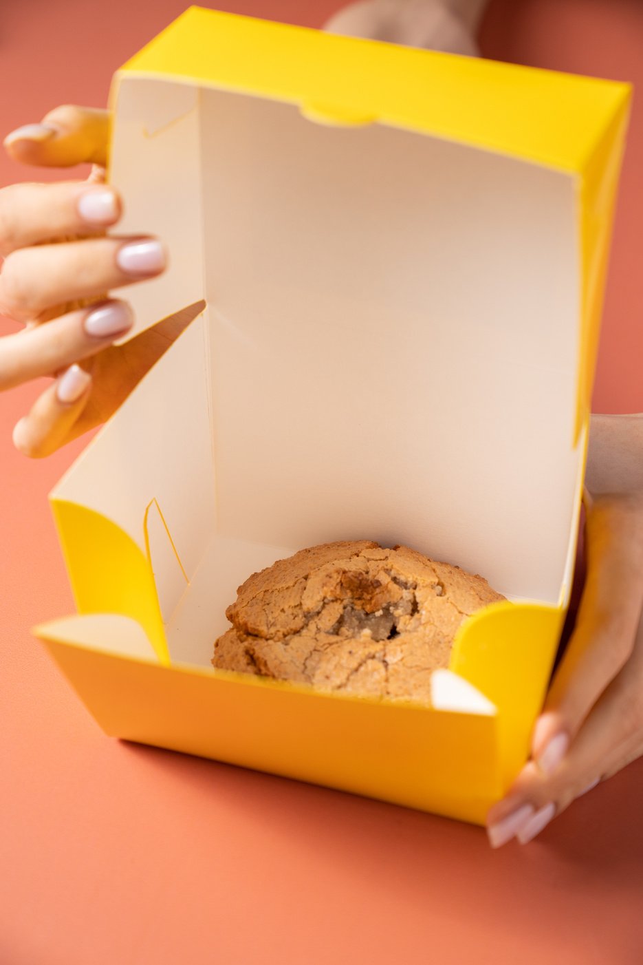 Snacks and Packed Meals Cookie in Takeout Box